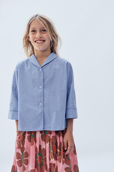 6-14 YEARS / LIMITED EDITION GINGHAM SHIRT - Blue by Zara - Image 5