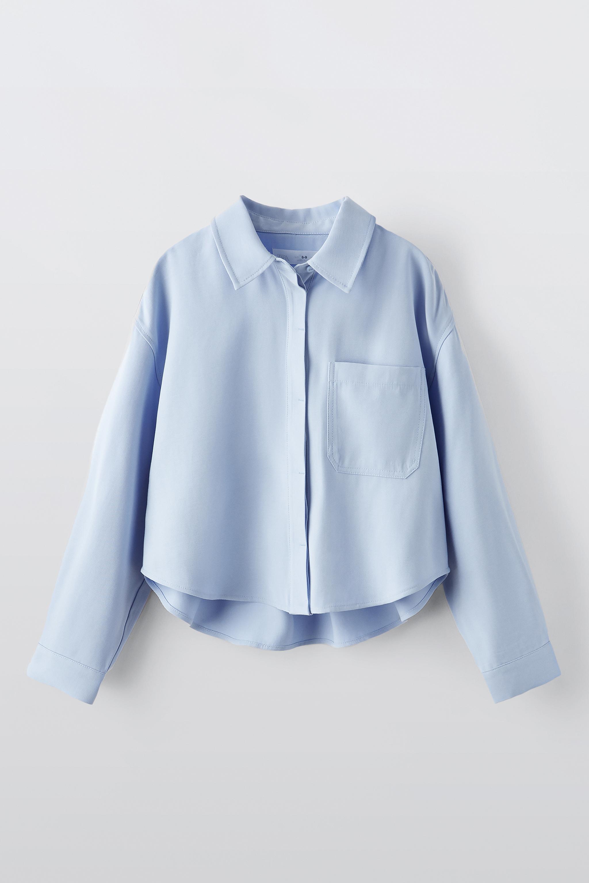 CHEMISE FLUIDE Bleu clair ZARA France