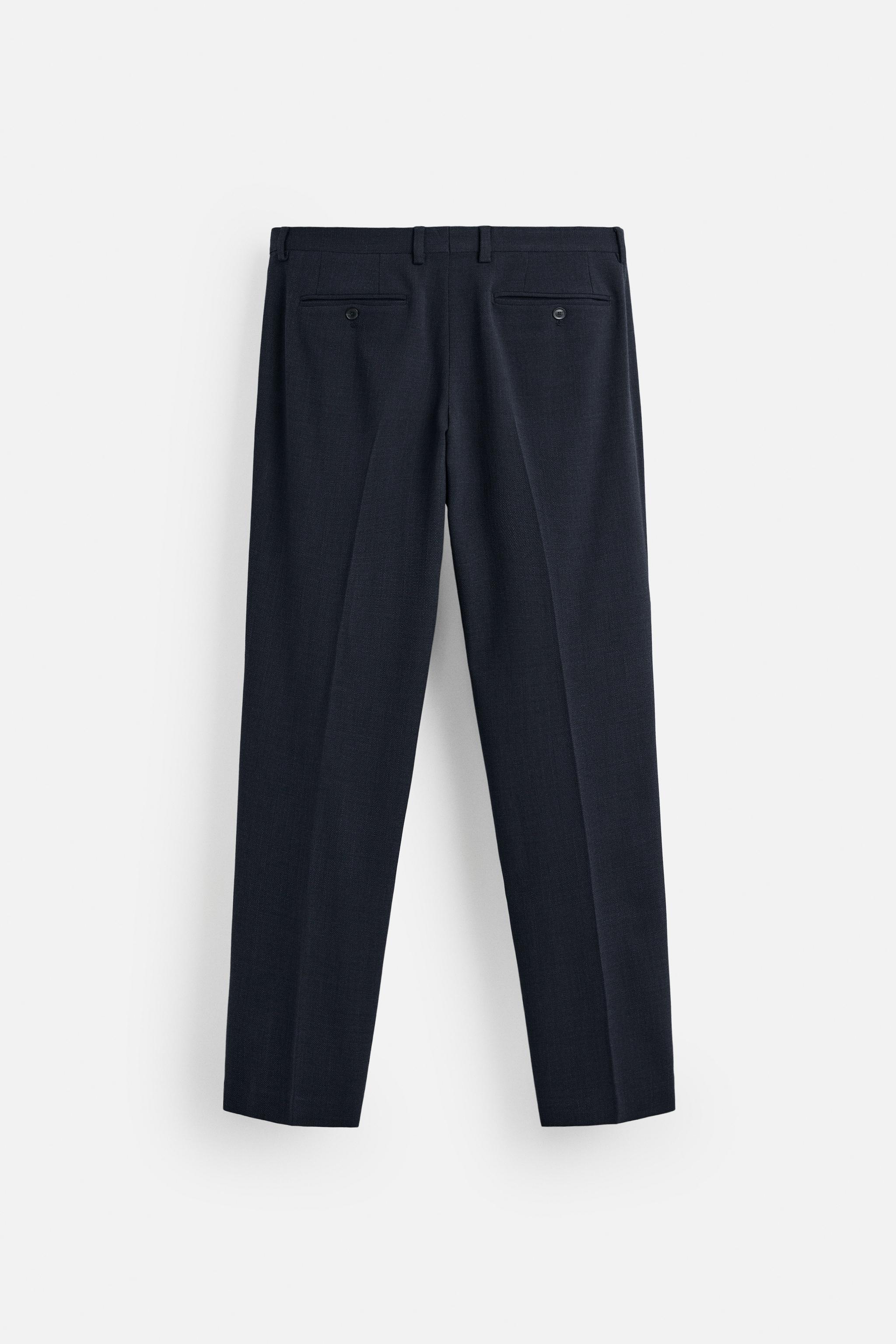 Dark Blue Male Casual Fashion Plus Size Loose Elastic Waist