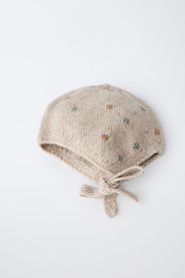 BOBBLE KNIT BONNET - Light beige by Zara - Image 2