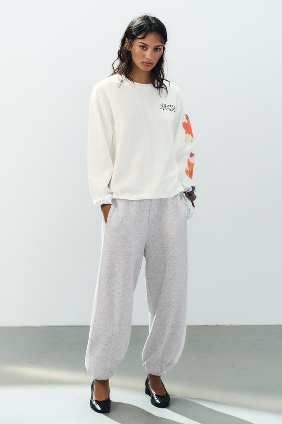 Zara AGATHE SINGER PRINT T-SHIRT - Oyster-white - Image 0