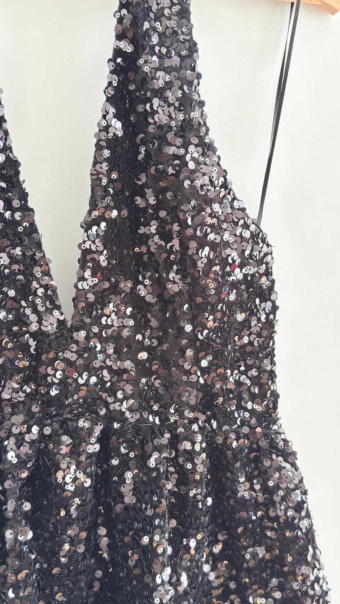 SEQUIN PUFFBALL DRESS - Image 4