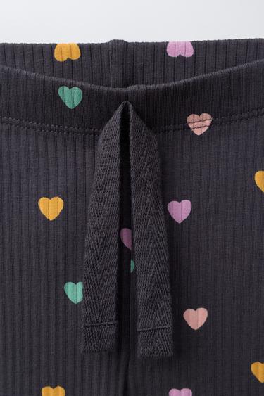 PRINTED SWEATSHIRT AND LEGGINGS SET - Dark beige by Zara - Image 4