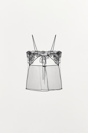 TOP BRODERIES LIMITED EDITION - Noir de Zara - Image 4