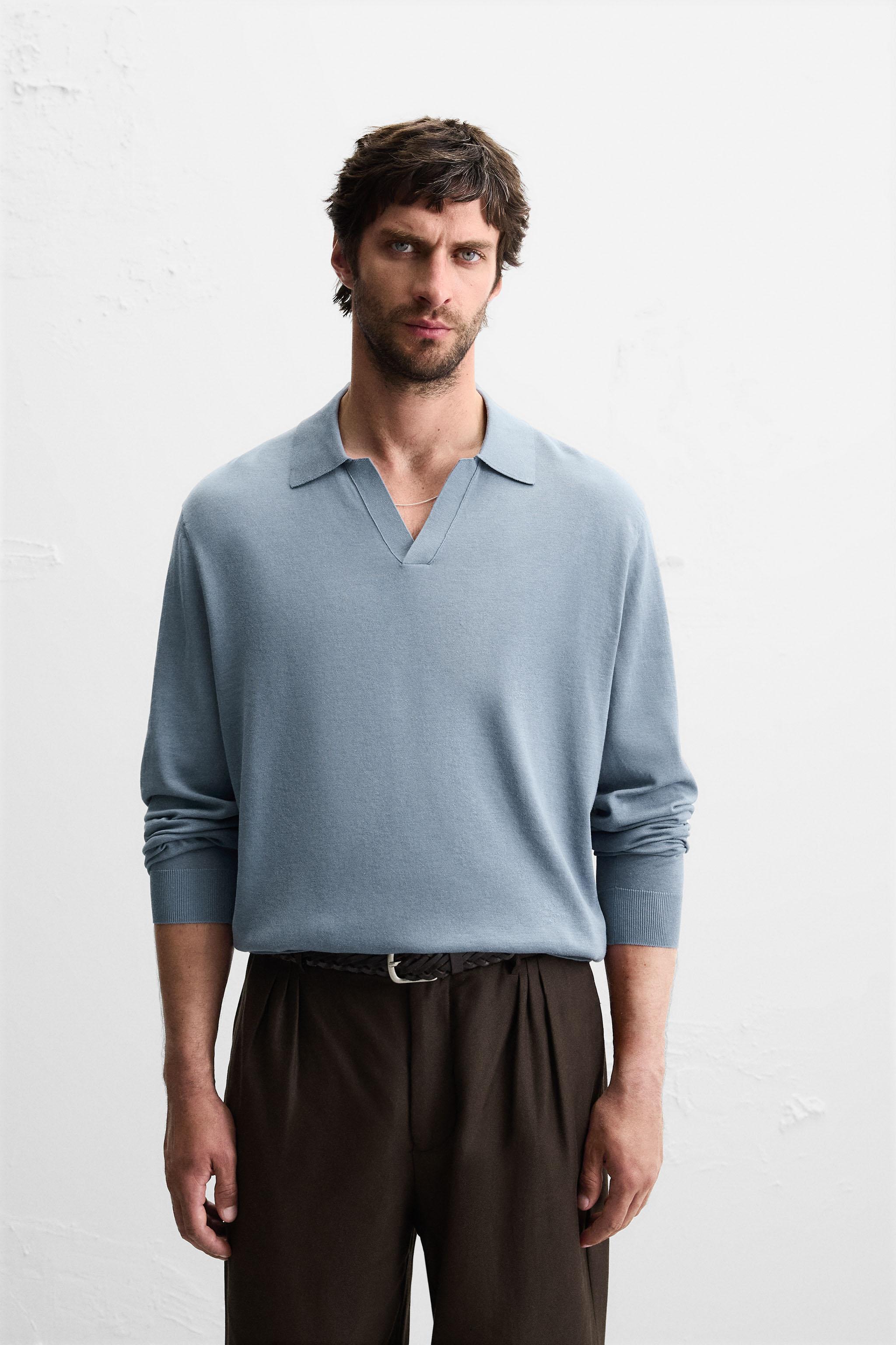 POLO EN MAILLE MÉLANGE DE COTON