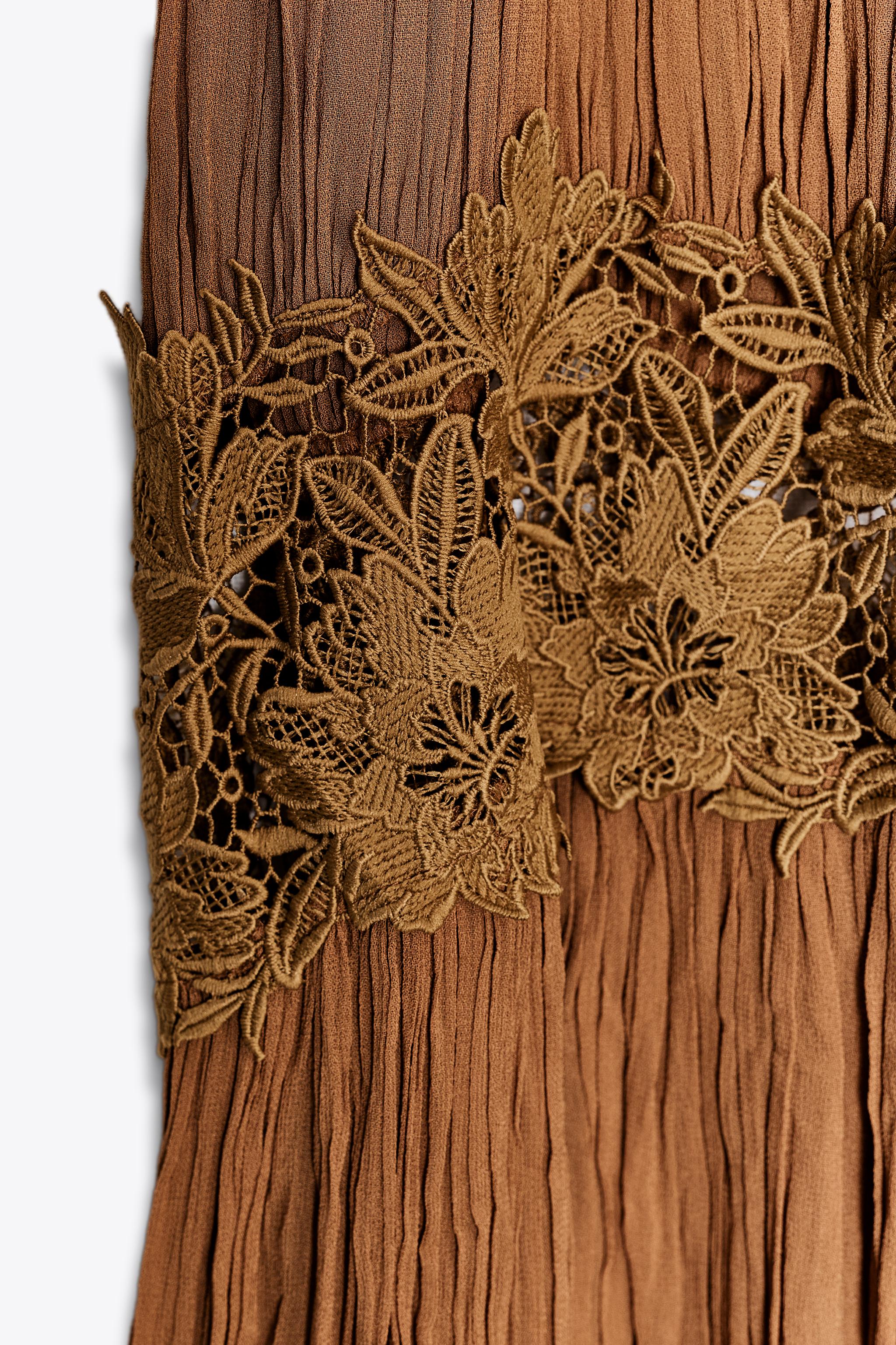 ROBE FROISSÉE BRODERIE ZW COLLECTION