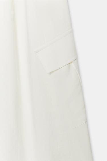 CULOTTES WITH POCKETS - Ecru by Zara - Image 7