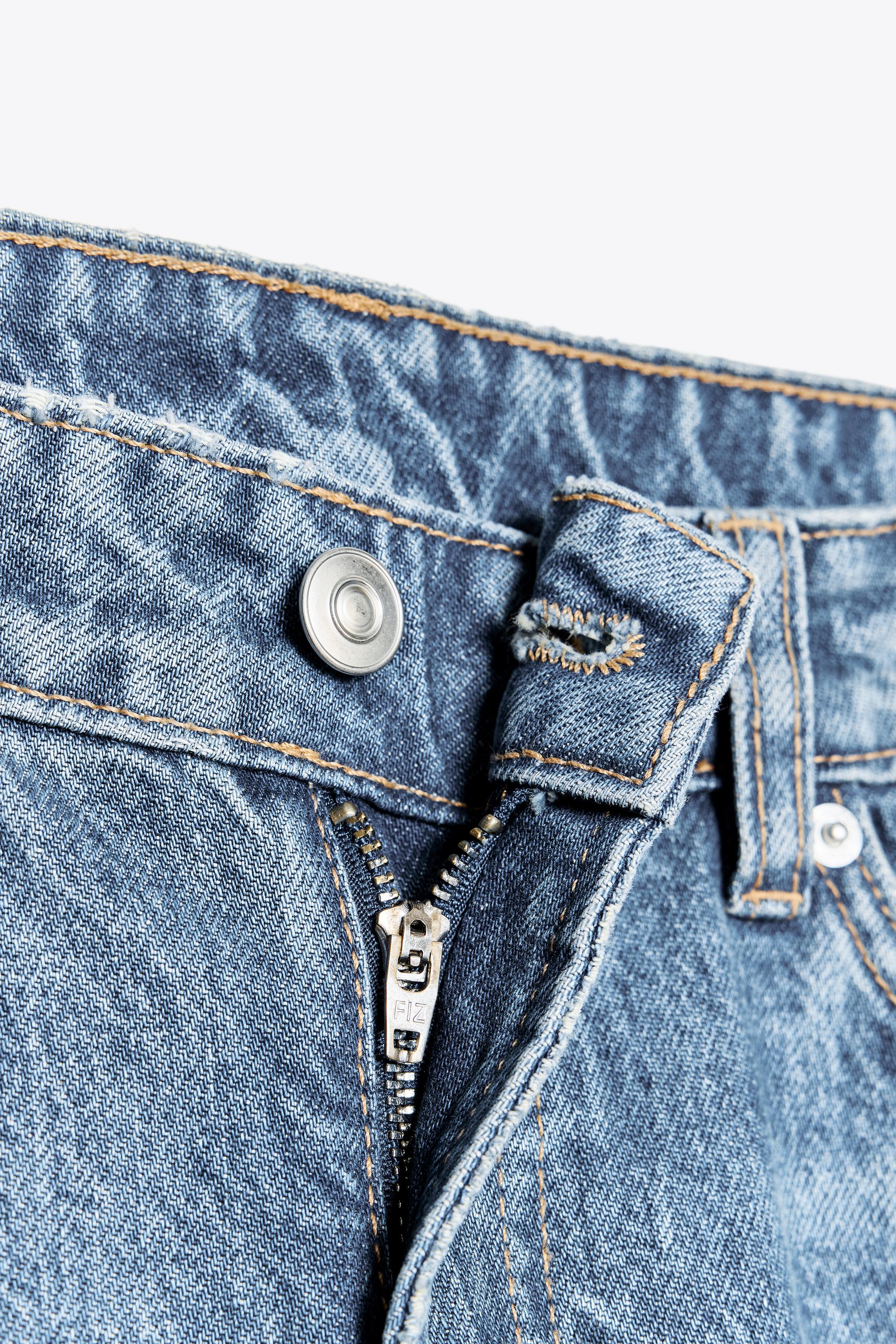 TRF STRAIGHT LOW-RISE デニムパンツ - ブルー | ZARA Japan / 日本