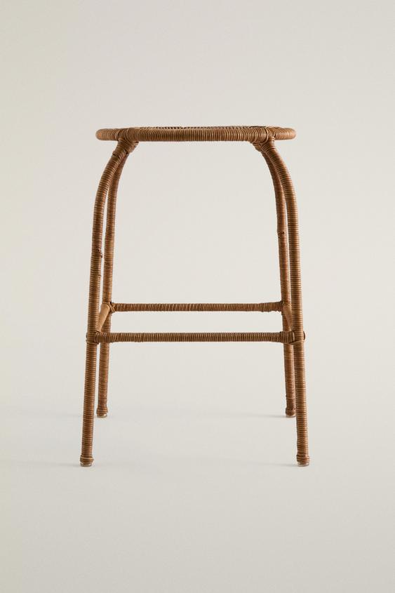 RATTAN STOOL - Brown by Zara - Image 0
