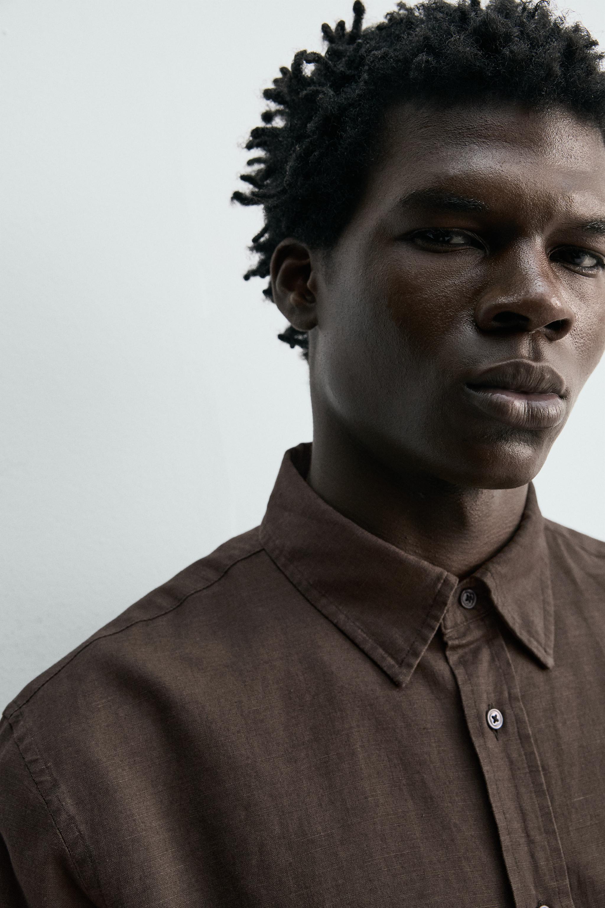 REGULAR FIT HEMP-COTTON SHIRT