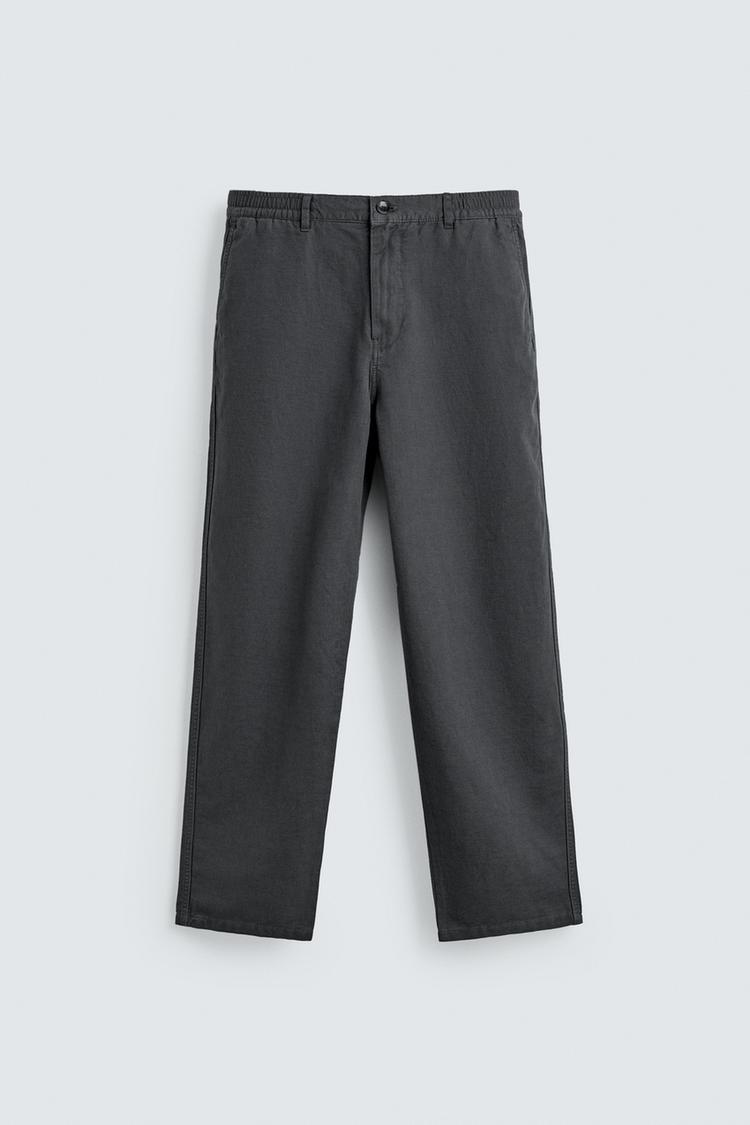 ZARA FLOWING STRAIGHT-LEG TROUSERS