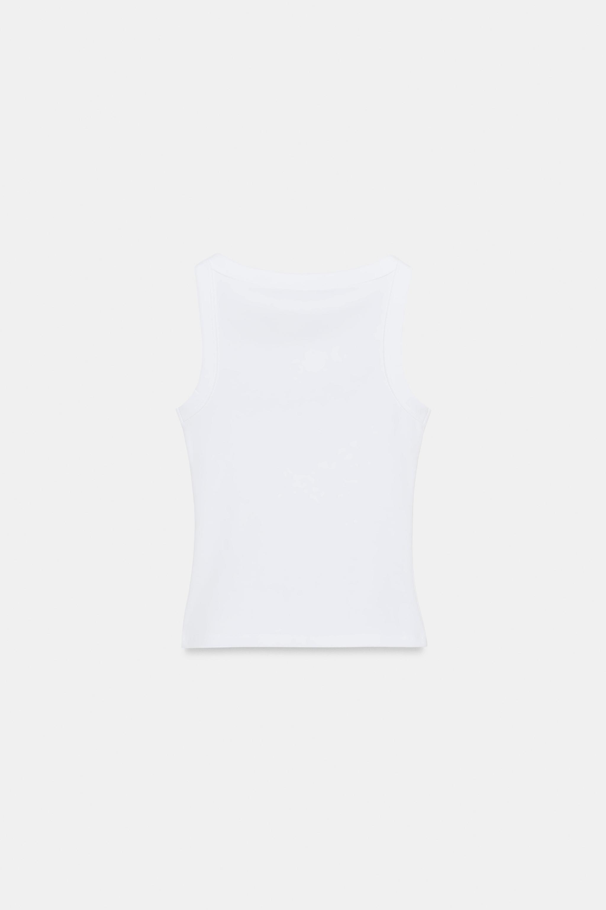 T-SHIRT COTON SANS MANCHES