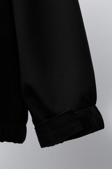 LINED HOODED JACKET - Black by Zara - Image 5