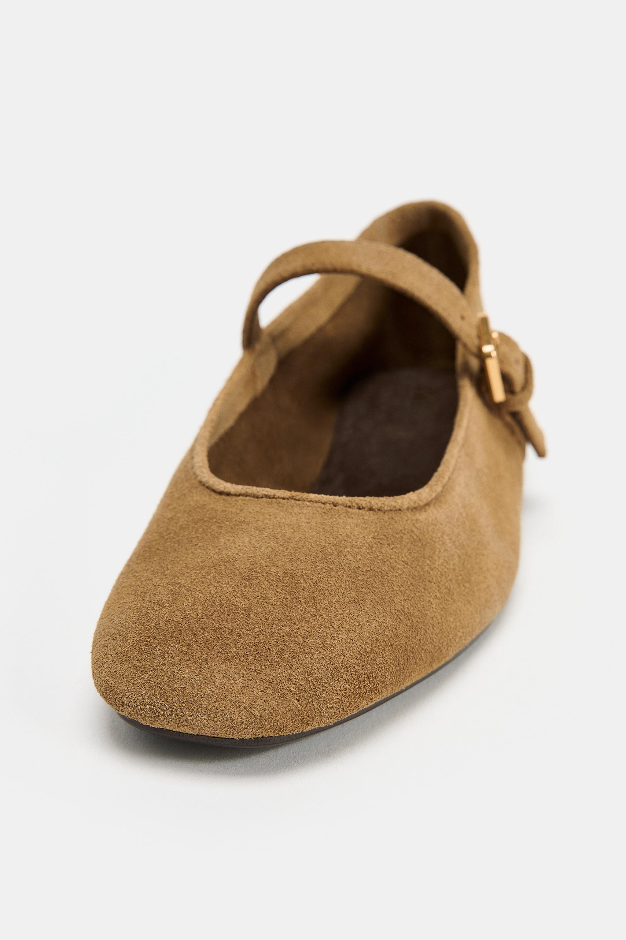 SUEDE BALLET FLATS