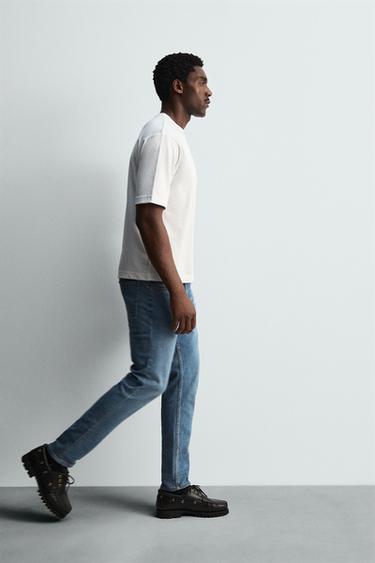 SLIM FIT JEANS - Mid-blue by Zara - Image 3