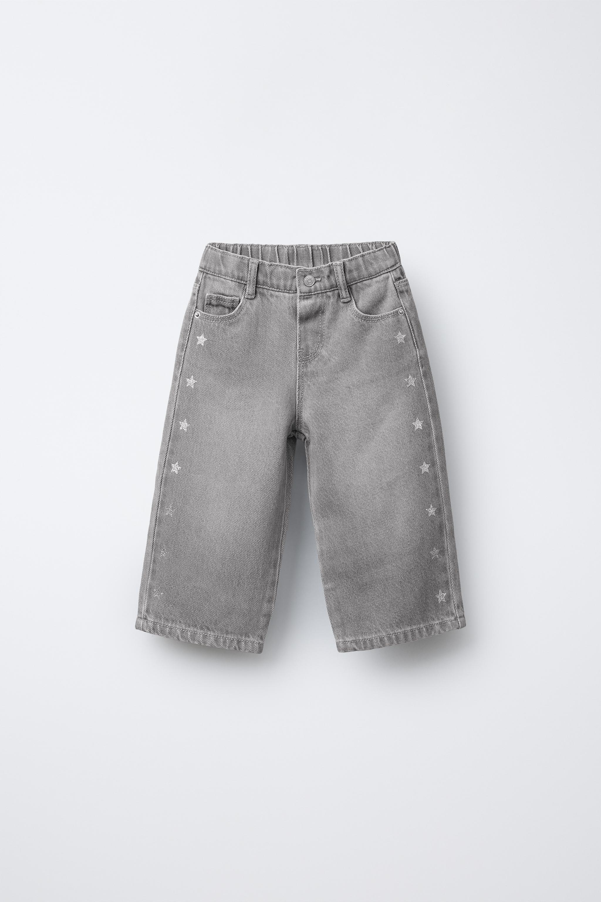 JUPE-CULOTTE EN JEAN À ÉTOILES LATÉRALES