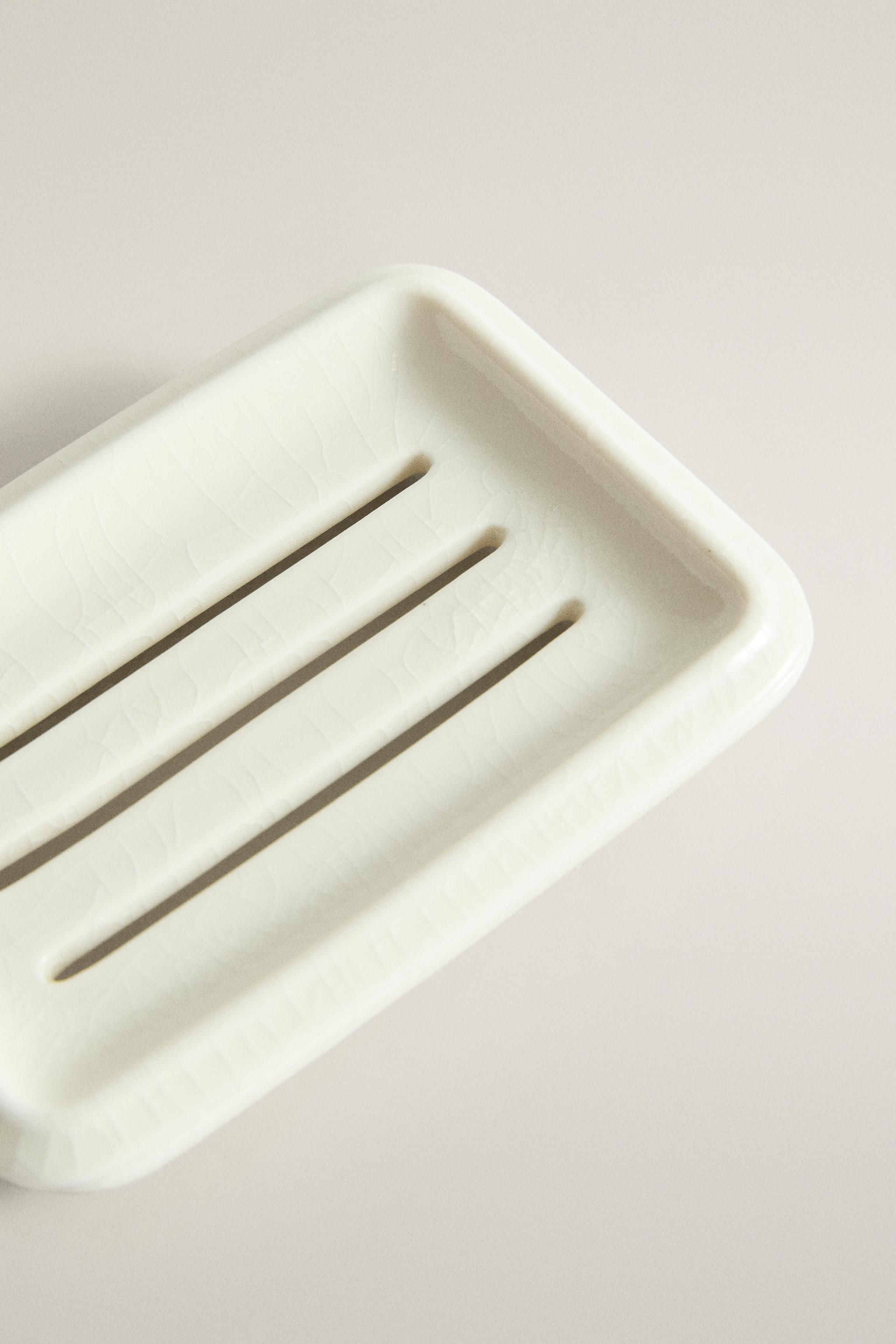 PORTE-SAVON DE SALLE DE BAIN EN CÉRAMIQUE AVEC COUVERCLE