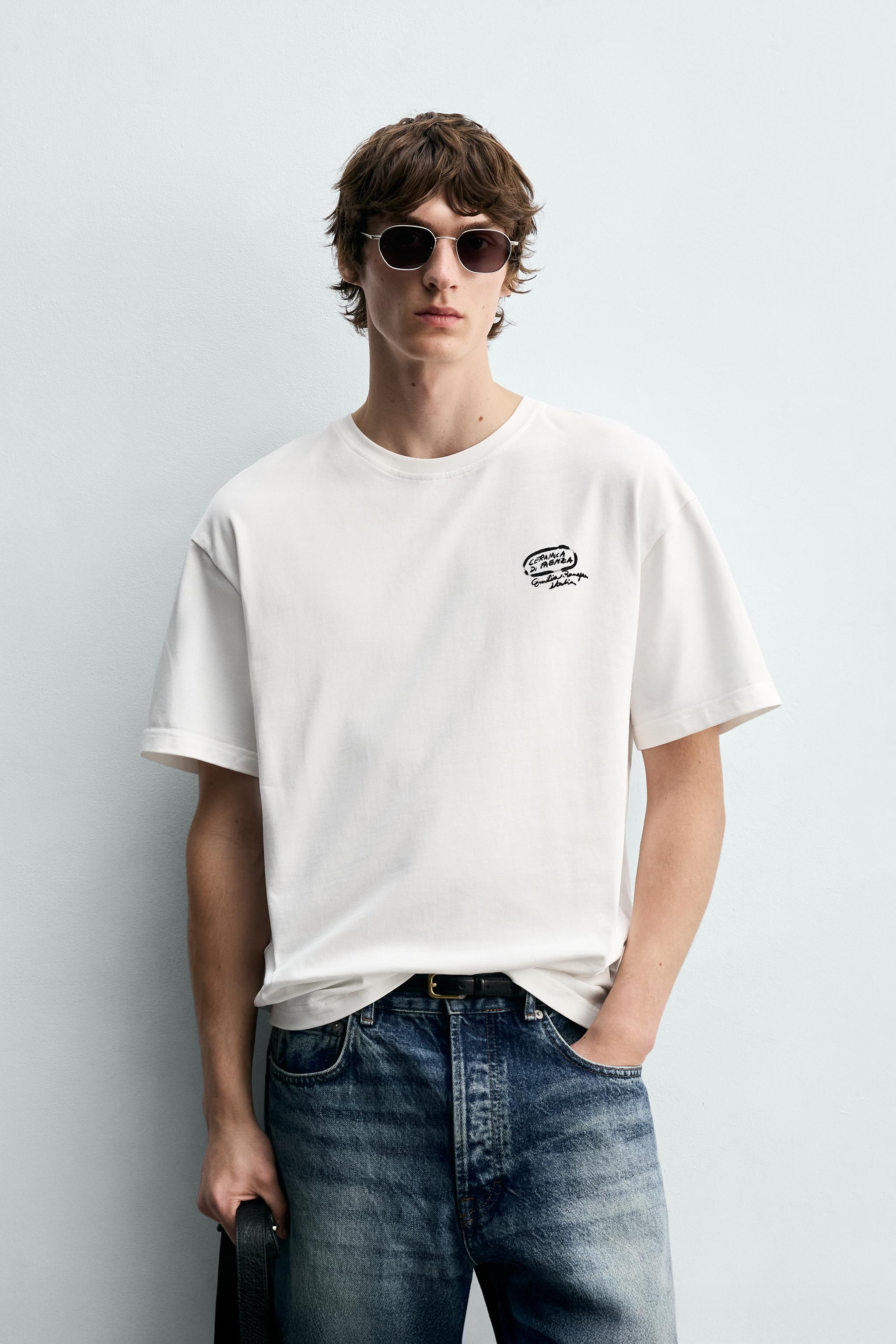 セラミックプリントTシャツ - ホワイト | ZARA Japan / 日本