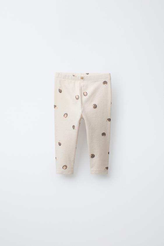 WARM HEDGEHOG LEGGINGS - Ecru by Zara - Image 0