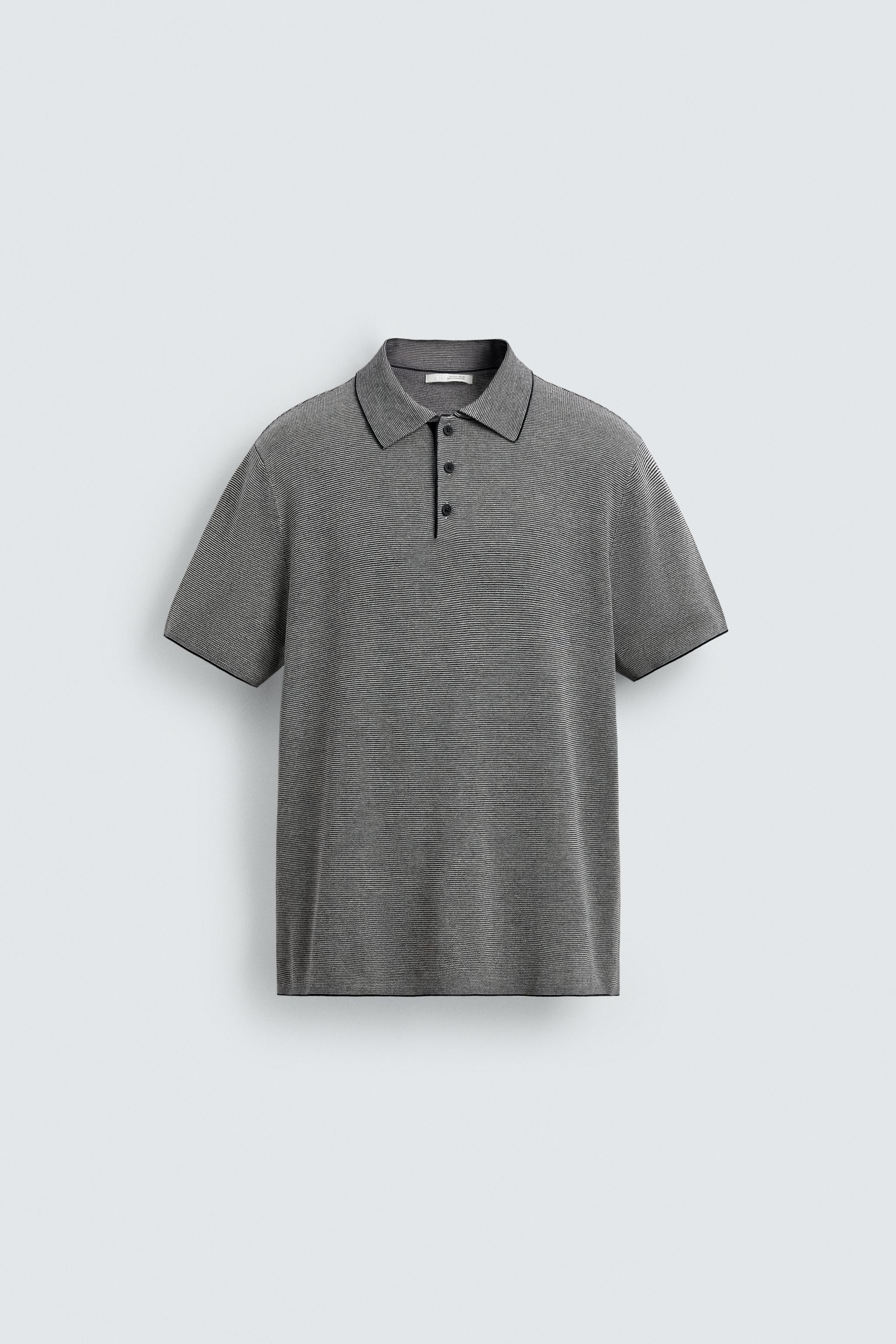 POLO EN MAILLE REGULAR FIT À CONTRASTE