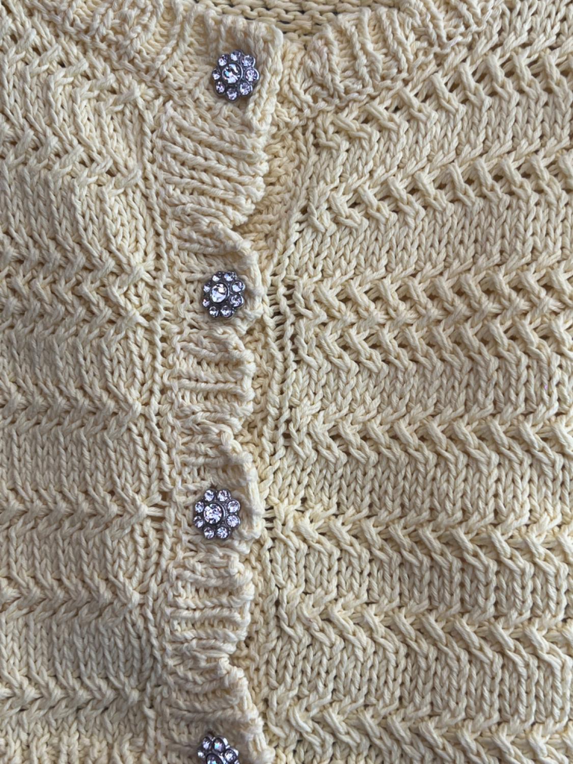 JEWEL BUTTON KNIT TOP - Image 2