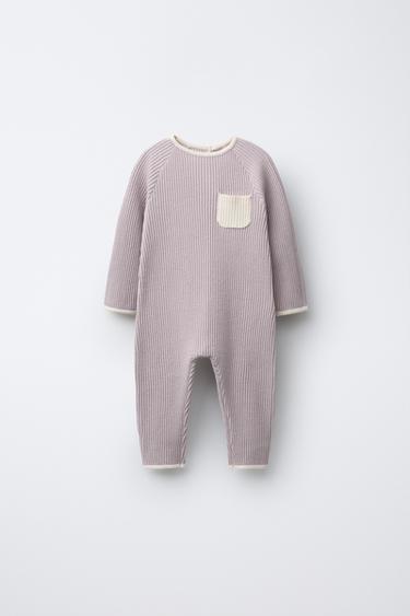 OVERALL MIT KONTRASTPASPELN - Helles Lila von Zara