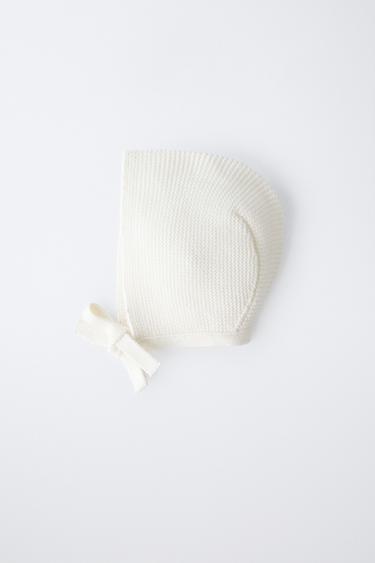 KNIT BONNET - Light ecru by Zara - Image 3
