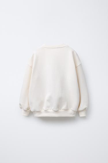 MINNIE MOUSE © DISNEY BOW SWEATSHIRT - Ecru by Zara - Image 1