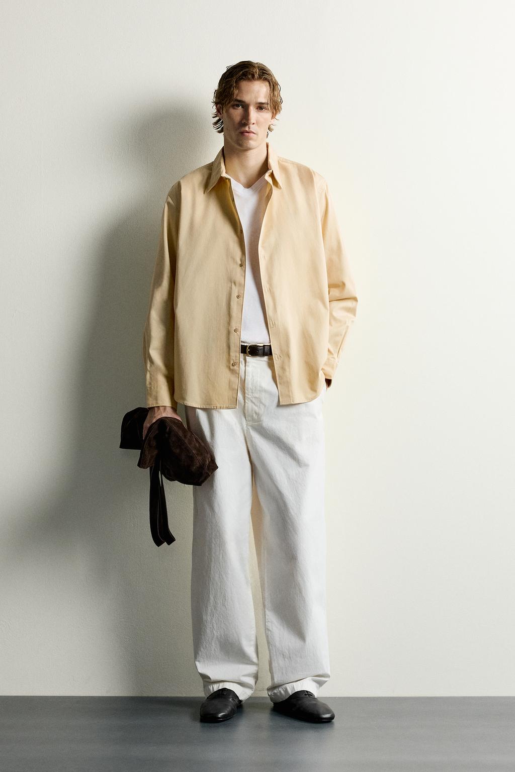 LYOCELL AND COTTON RELAXED FIT SHIRT