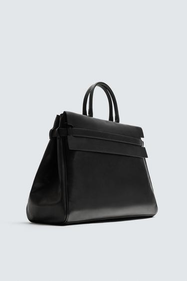 TÚI XÁCH TAY GIẢ DA - Đen từ Zara