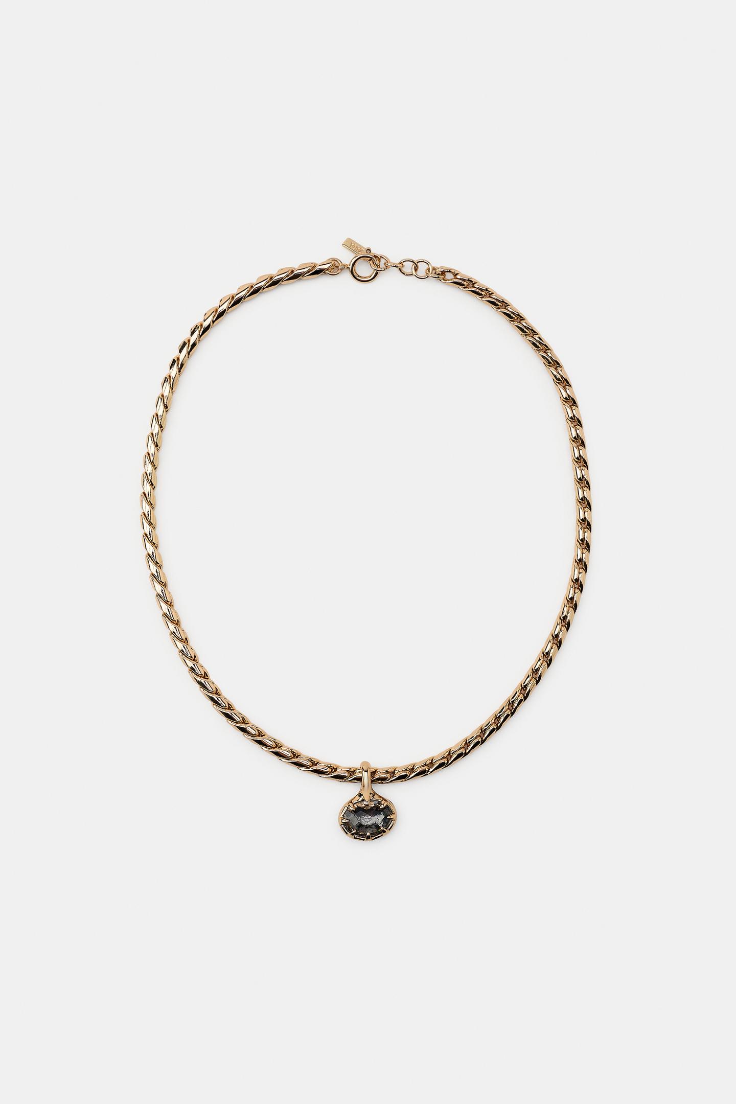 Женская цепочка Zara Jeweled Chain, цвет: Золотой — фото 2