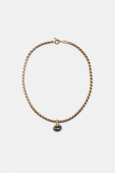GEM CHAIN NECKLACE — Golden 2