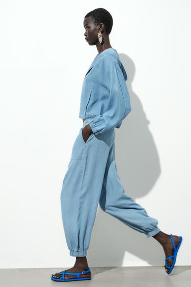 PANTALON DE JOGGING POIGNETS BAS - Indigo clair de Zara - Image 2