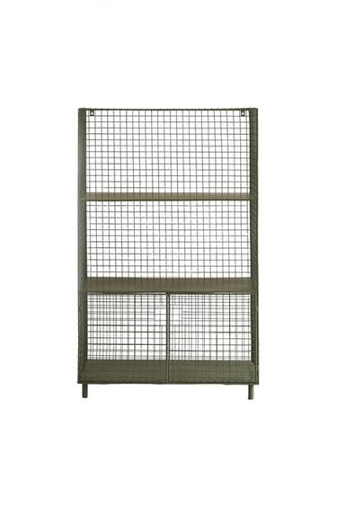 Zara METAL BOOKCASE WITH DOORS - Green
