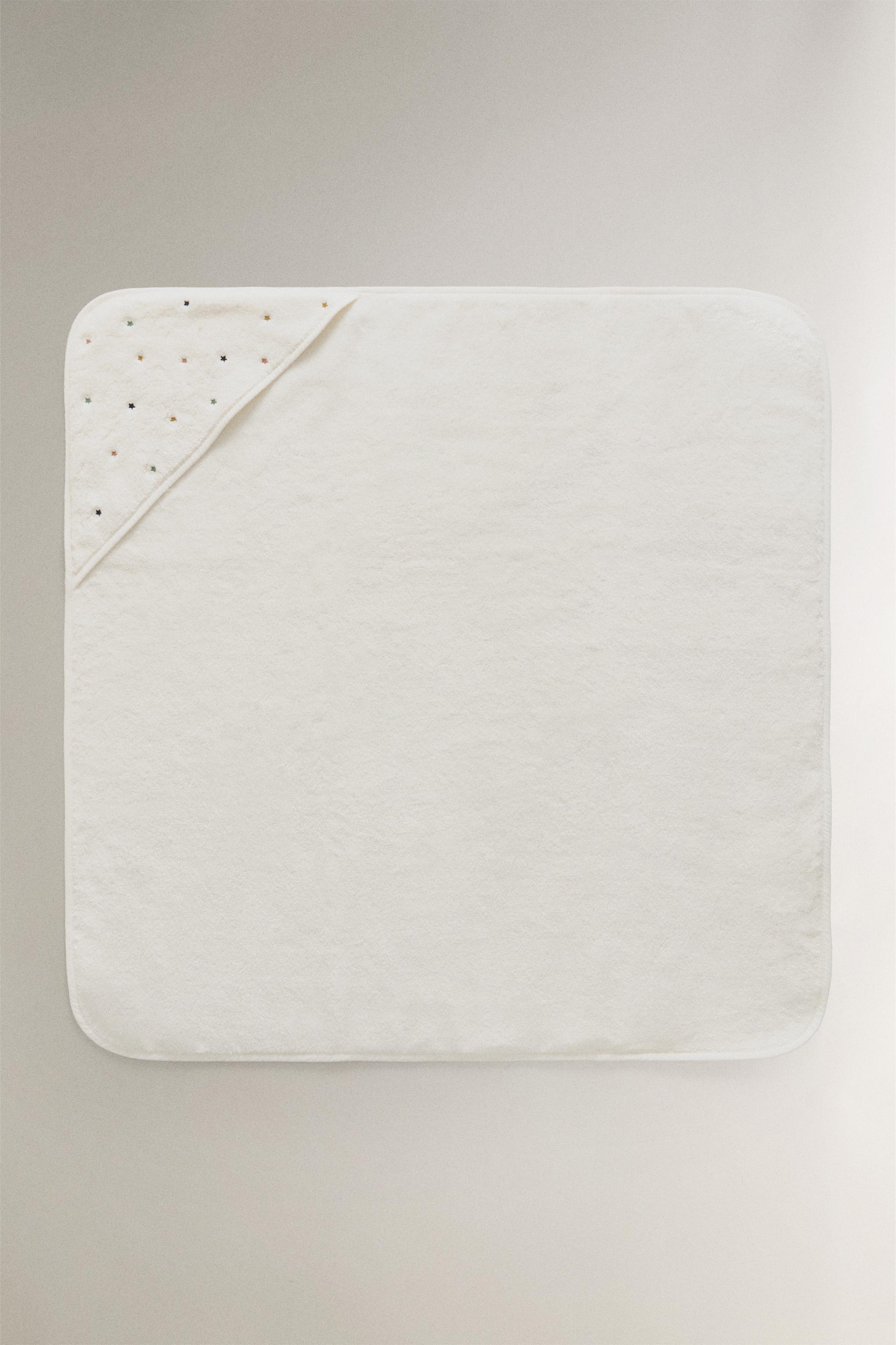 STARS HOODED BABY TOWEL