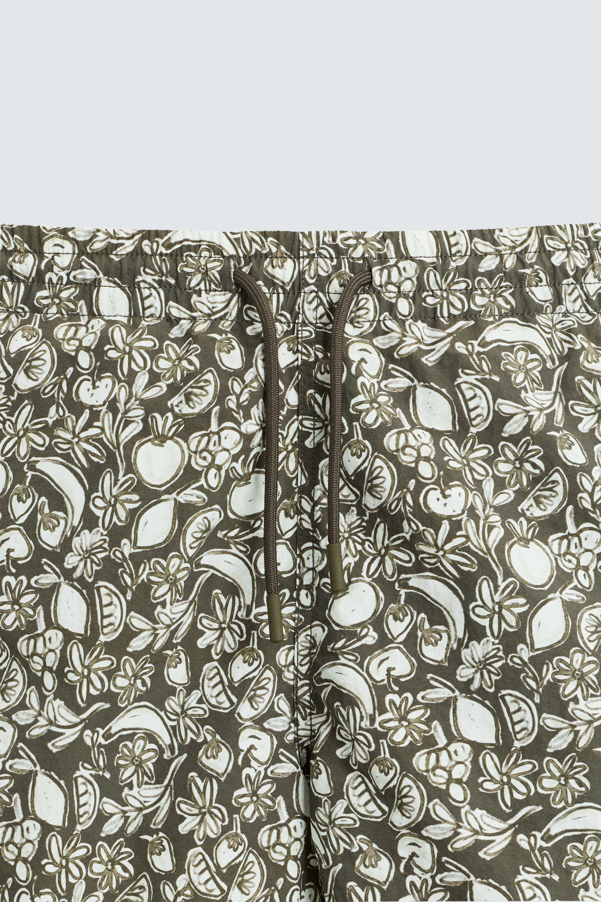 FRUIT PRINT MID-LENGTH SWIMSUIT