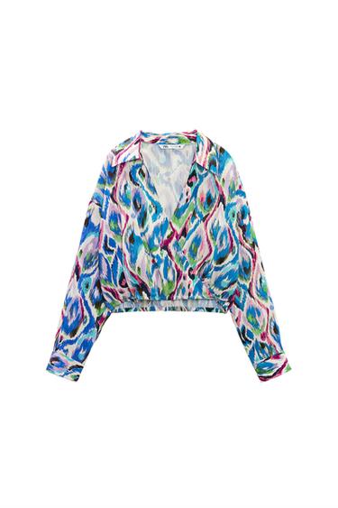 PRINTED CROPPED SHIRT