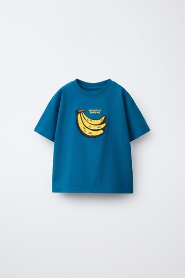 FRUIT PRINT T-SHIRT - Bluish by Zara