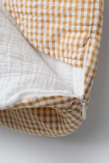 GINGHAM BABY WRAP - Mustard by Zara - Image 3