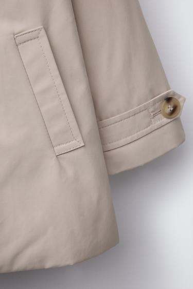 QUILTED TRENCH COAT WITH BELT - Beige by Zara - Image 4