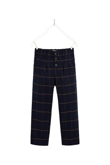 CHECK TROUSERS