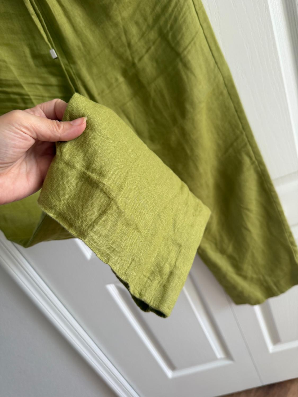 WIDE LEG LINEN PANTS - Image 3