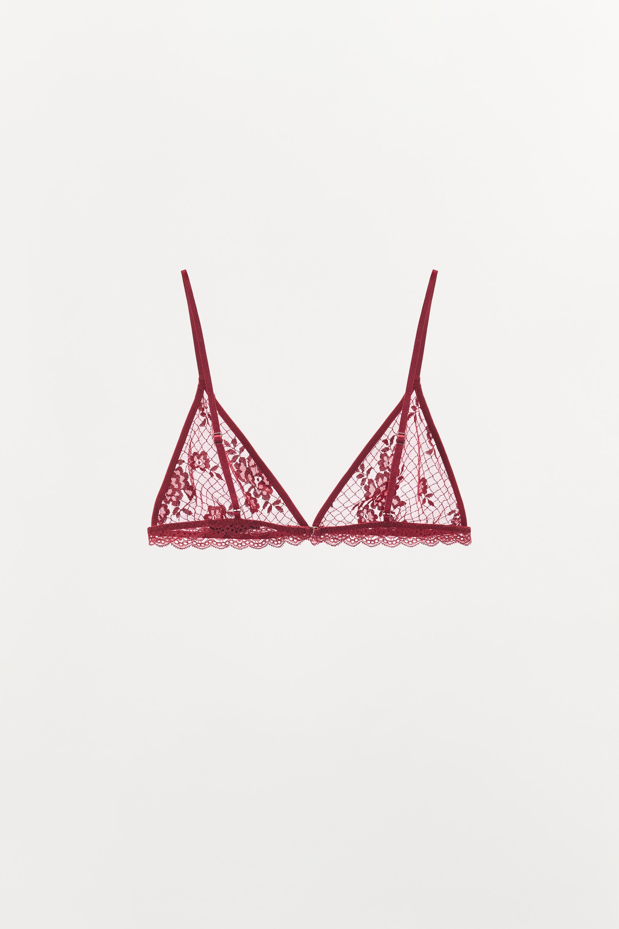 SOUTIEN-GORGE TRIANGLE EN DENTELLE