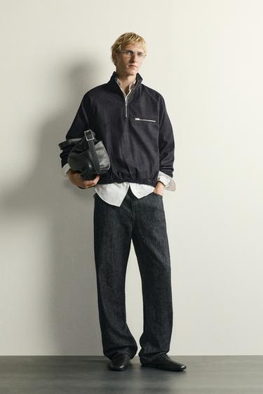 DENIMOVÁ MIKINA RELAXED FIT - Indigo od Zara - Obrázek 0