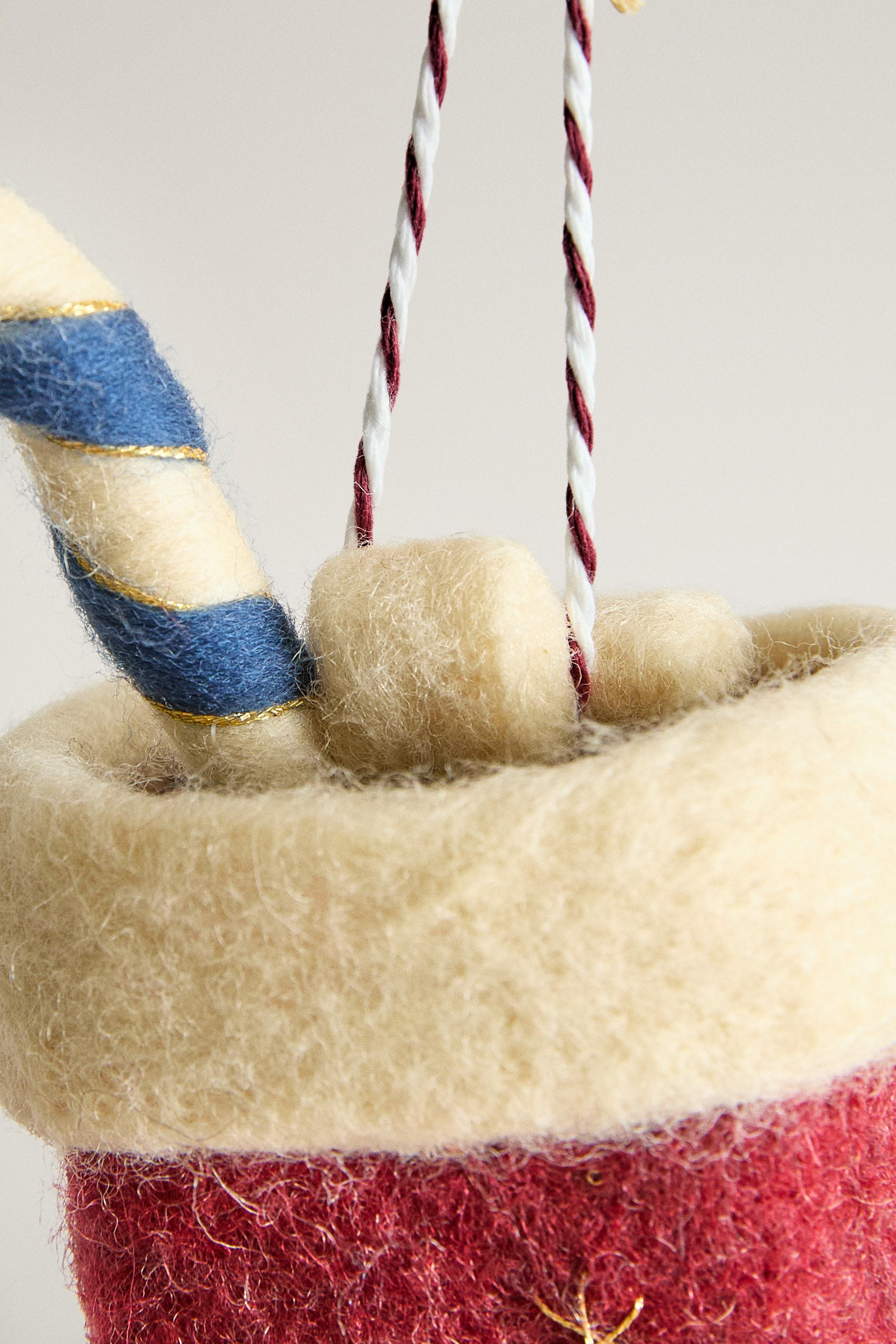 FELT BOOT CHRISTMAS TREE DECORATION