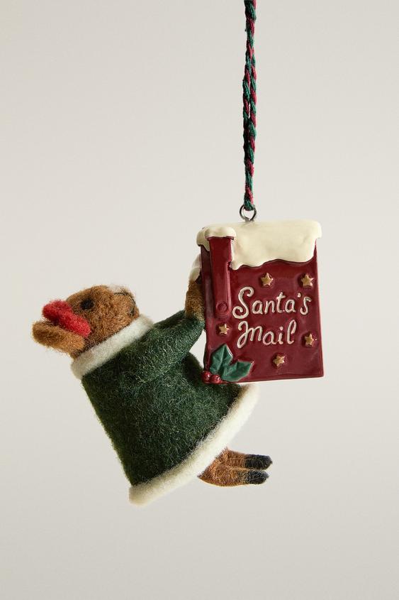 Zara MOUSE MAILBOX CHRISTMAS TREE ORNAMENT - Multicolored - Image 0