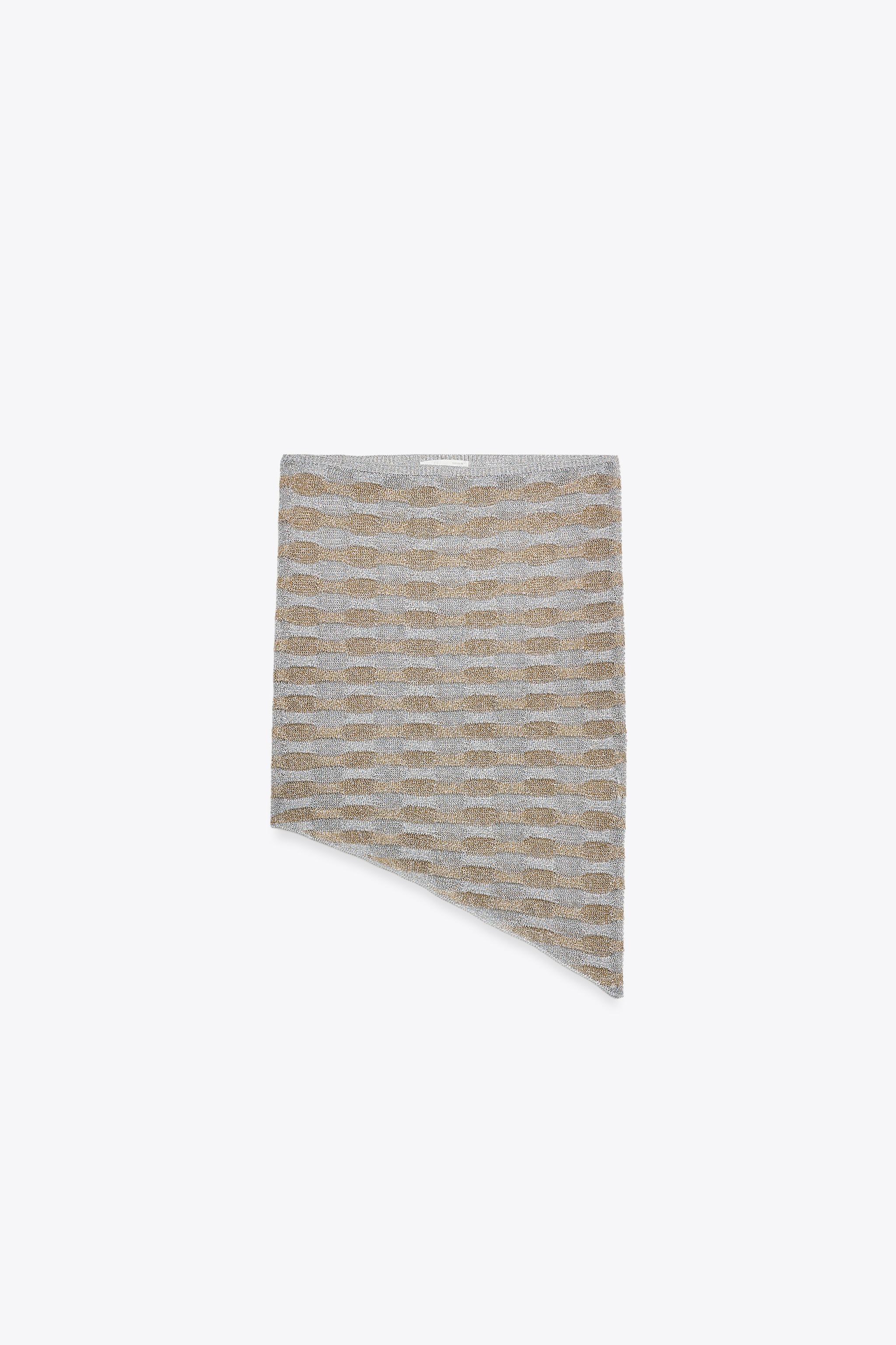 METALLIC THREAD ASYMMETRIC TOP