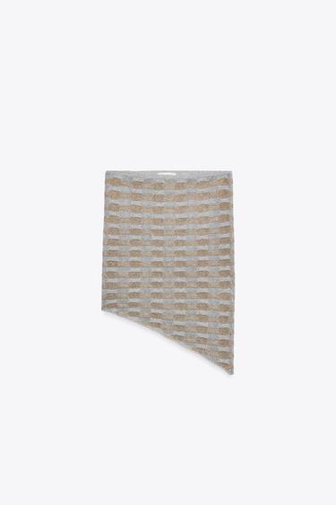 ASYMMETRIC METALLIC THREAD TOP - Gold / Silver by Zara - Image 3