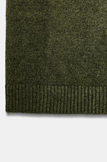 TOP GILET EN MAILLE SOFT - Vert chiné de Zara - Image 7