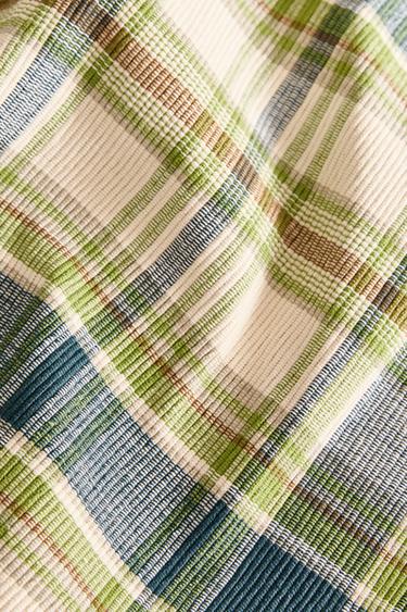 PACK OF CHECK COTTON PLACEMATS (PACK OF 2) - Green by Zara - Image 3